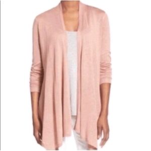 Eileen Fisher Dusty Pink Open Front Cardigan Size M